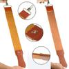 Grandslam Leather Strop for Straight Razor Sharpening and Smooth - Professional Straight Razor Knife Cowhide Dual Strop Yellow view 3