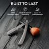 Parker SRX Straight Razor  All Stainless Steel Barber Razor with Clip-Type Blade Holder for Disposable Blades  Ideal for Precision Wet Shaving at Home or Barbershop  Iconic Brand view 4