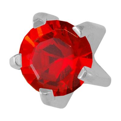 Studex July/Ruby Mini 2mm Stainless Steel Claw Setting Ear Piercing Stud Earrings Birthstone