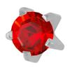 Studex July/Ruby Mini 2mm Stainless Steel Claw Setting Ear Piercing Stud Earrings Birthstone view 1