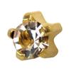 Studex April/Crystal Regular 4mm Gold Plated Claw Setting Ear Piercing Stud Earrings Birthstone view 1
