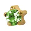 Studex August/Peridot Regular 4mm Gold Plated Claw Setting Ear Piercing Stud Earrings Birthstone view 1