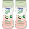 Coppertone Pure Simple Baby Tear Free MineralBased Sunscreen Lotion Broad Spectrum SPF 50, 6 Fluid Ounce (Pack of 2), 12 Fl Oz view 1