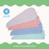 Turbie Twist 4-Pack Microfiber Hair Towel for Beauty, Travel, Gifting - Hair Wrap Turban for Straight, Wavy & Curly Hair - Premium Personal Care - Pink, Purple, Blue & Aqua view 3