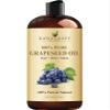 Handcraft Blends Grapeseed Oil - Cold-Pressed 16 Fl Oz - 100% Pure and Natural - Premium Grade Carrier Oil for Skin and Hair - Hair and Body - Massage - Hexane-Free view 1
