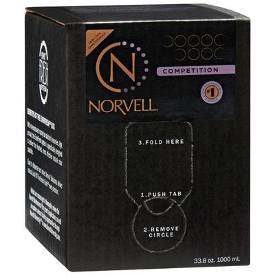 Norvell Premium Spray Tan Solution Competition Tan 34 Oz Professional Sunless Tanning Formula for Deep Dark Stage Color, Streak Free, Fast Drying, Long Lasting Color