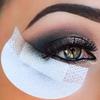 100pcs Pro Cotton Eyeliner Shield Eyeshadow Shields Under Eye Patches Disposable Eyelash Extensions Pads Protect Pad Makeup Tool view 1
