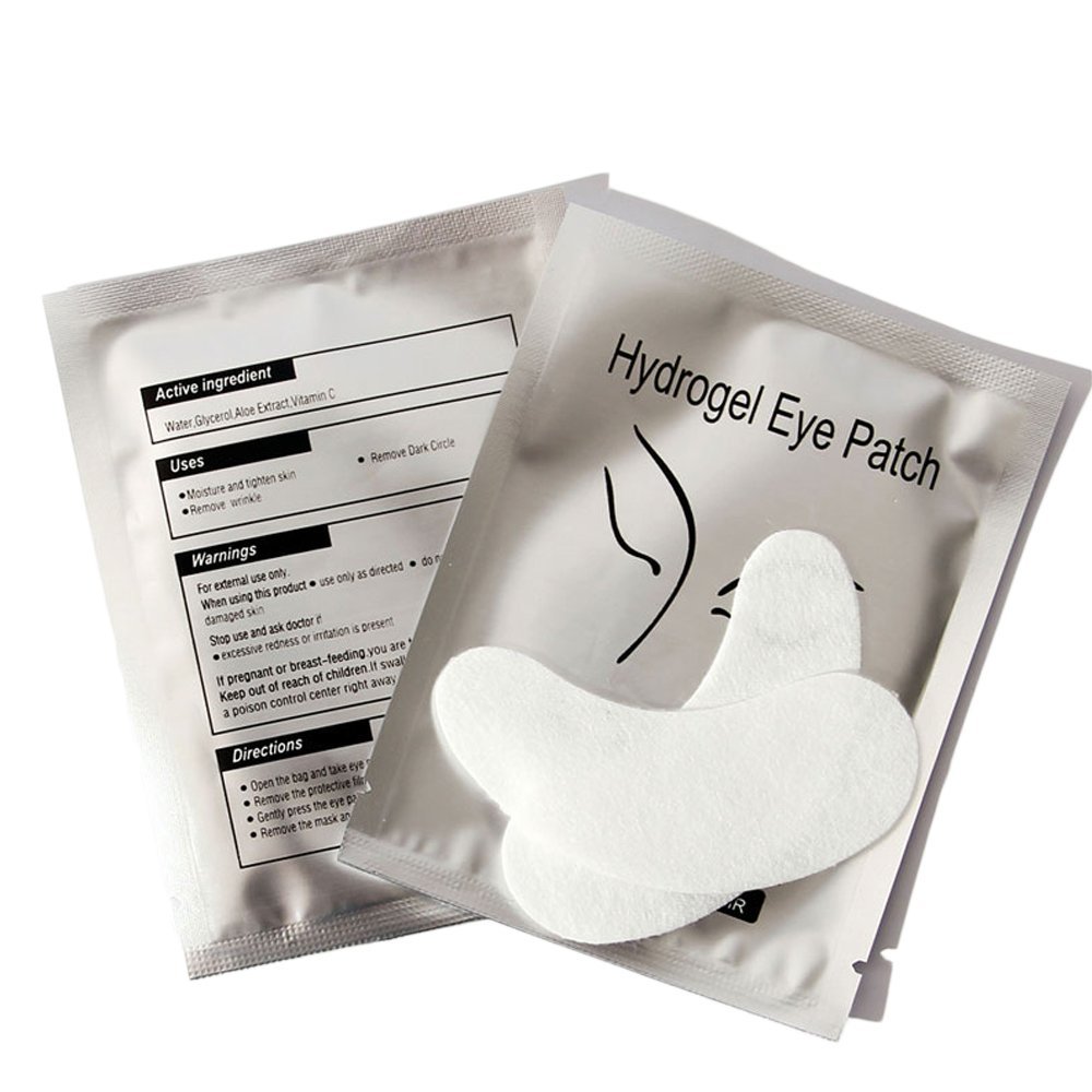 COOSKIN 100 Pairs Under Eye Pads,Lint Free Lash Extension Under Eye Patches for Eyelash Extension,Eye Mask Beauty Tool (FOX)