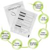 COOSKIN 100 Pairs Under Eye Pads,Lint Free Lash Extension Under Eye Patches for Eyelash Extension,Eye Mask Beauty Tool (FOX) view 3