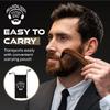 Beardilizer Premium Beard Comb for Men - 100% Natural Black Ox Buffalo Horn & Sandalwood Handle with Carrying Pouch, Professional Anti-Static Fine and Coarse Teeth view 3