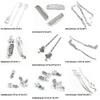 28 Pieces Jewelry Making Charms Hairpin Hair Head Pins Chair Feather Bookmark Plum Flower Sticks view 2