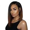 10inch Short Bob Peruvian Virgin Human Hair Front Lace Wigs 1b/30 Two Tone Blonde Ombre Lace Front Wigs for Black Women (10"LaceFrontWig) view 1