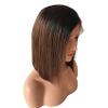 10inch Short Bob Peruvian Virgin Human Hair Front Lace Wigs 1b/30 Two Tone Blonde Ombre Lace Front Wigs for Black Women (10"LaceFrontWig) view 2