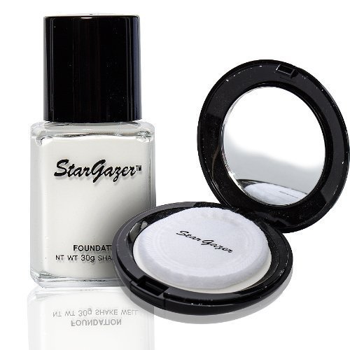 Stargazer Liquid Foundation and Pressed Powder Combo (White) by Blue Banana