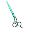 FOMALHAUT Blue titanium 7 inch hairdressing scissors Purple hair cutting scissors view 2