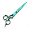 FOMALHAUT Blue titanium 7 inch hairdressing scissors Purple hair cutting scissors view 3