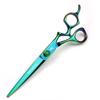 FOMALHAUT Blue titanium 7 inch hairdressing scissors Purple hair cutting scissors view 4