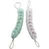 2 Pcs Exfoliating Bath Sponge Shower Pouf Loofah Back Scrubber Mesh Strap Skin Washer with Rope Handles view 1