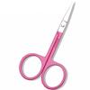 2 Pcs Stainless Steel Safety Round Tip Scissors Professional Personal Care for Nose Ear Beard Baby Nail Makeup Tool (Polishing) view 3
