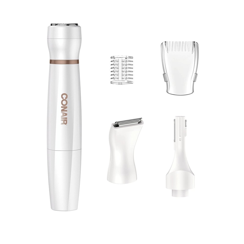 Conair All-In-1 Facial Hair Removal for Women, Cordless Electric Trimmer, Perfect for Face, Ear/Nose, Eyebrows, and Bikini Lines