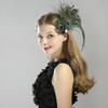 Vpang Vintage Elegant Peacock Feather Hair Clip Women Fascinator Hairpin Flapper Headpiece Hair Accessories view 4