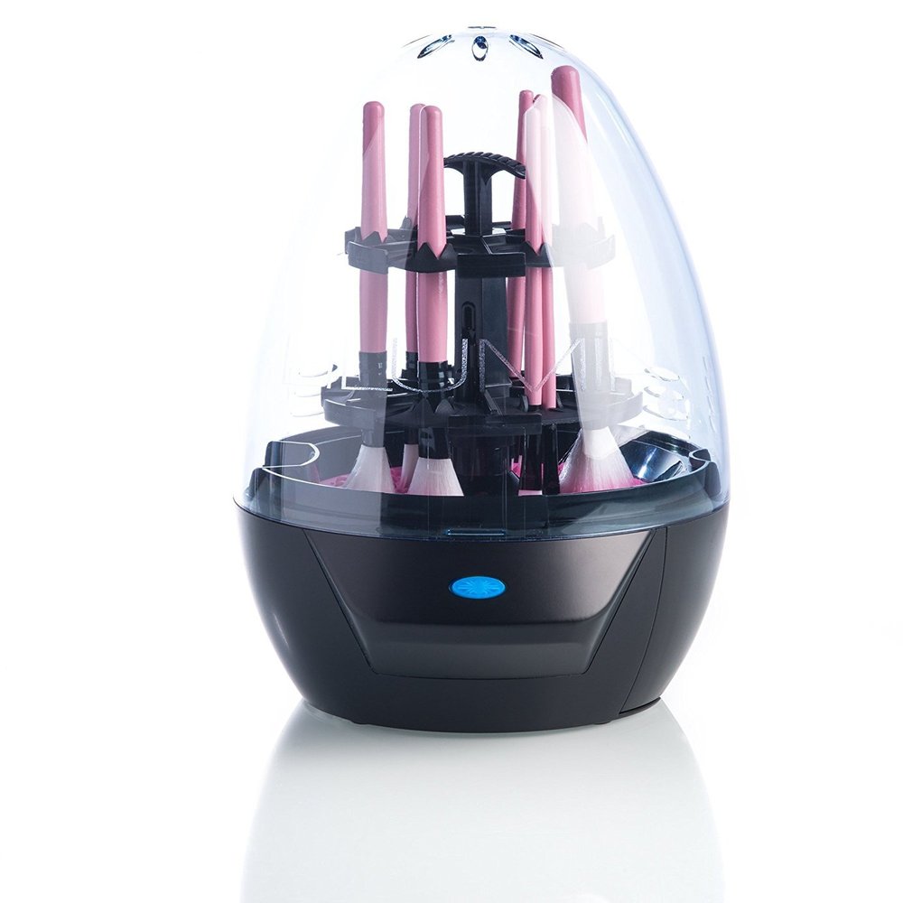 Lilumia 2 Makeup Brush Cleaner Device (Matte Black) - Electronic Cleaning Machine Keeps Cosmetic Makeup Brushes Soft & Clean with the Push of a Button