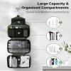 Maliton Toiletry Bag for Men & Women Large Toiletry Bags for Traveling Hanging Toiletry Bag Hygiene Bag with 4 Compartments Waterproof Bathroom Shower Bag(Olive Green) view 2