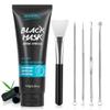 Blackhead Remover Mask Bamboo Charcoal Peel Off Mask Skin Care Face Mask 3-in-1 Kit Pimple & Deep Cleansing Black Facial Mask Shrink Pore With Blackhead Remover Extractor Tools view 1