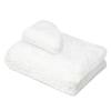 Saloniture Fleece Massage Table Pad & Face Cradle Set - Soft and Comfortable 1/2" Thick Facial Bed and Headrest Cover - Natural view 2