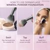 Dermaflage Mineral Powder Sunscreen for Sensitive Skin - Full Coverage, Conceals Acne Scars & Discoloration, Made in the Shade, 7g/0.25 oz - Dark view 3