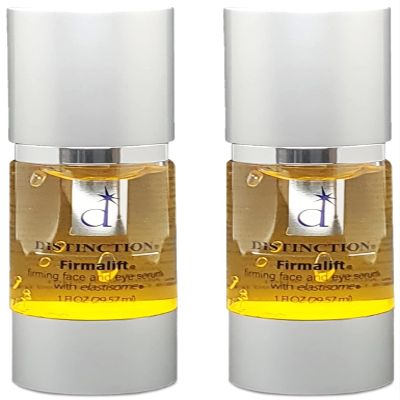 Distinction Firmalift Firming Face & Eye Serum  Anti Aging Serum Lotion Cream and Moisturizer | Helps Reduce the Appearance of Fine Lines and Wrinkles, Soothes (1 Fl Oz, 2 Pack)