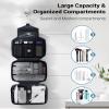 Maliton Toiletry Bag for Men & Women Large Toiletry Bags for Traveling Hanging Toiletry Bag Hygiene Bag with 4 Compartments Waterproof Bathroom Shower Bag (Navy Blue) view 2