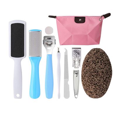 10 in 1 Pedicure Kit Professional Foot File Callus Remover Stainless Steel Pedicure Rasp Tools Foot Care Home Pedicure Tools for Women & Men
