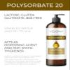 Polysorbate 20 by Velona - 32 Fl Oz | Solubilizer, Food & Cosmetic Grade | All Natural for Cooking, Skin Care and Bath Bombs | Use Today - Enjoy Results view 2