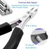 Pingispower Toenail Clippers for Seniors & Thick Nails, 8PCS Professional Heavy Duty Ingrown Toenail Removal Kit with Pedicure Tools, Sharp Blade, Long Handle & Storage Case view 3