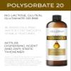 Polysorbate 20 by Velona - 16 Fl Oz | Solubilizer, Food & Cosmetic Grade | All Natural for Cooking, Skin Care and Bath Bombs | Use Today - Enjoy Results view 2