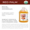 velona USDA Certified Organic Red Palm Oil 1 Gallon / 128 Fl Oz | Food and Cosmetic Grade | in jar | Extra Virgin, Cold Pressed | Skin, Face, Body, Hair Care | Use Today - Enjoy Results view 2