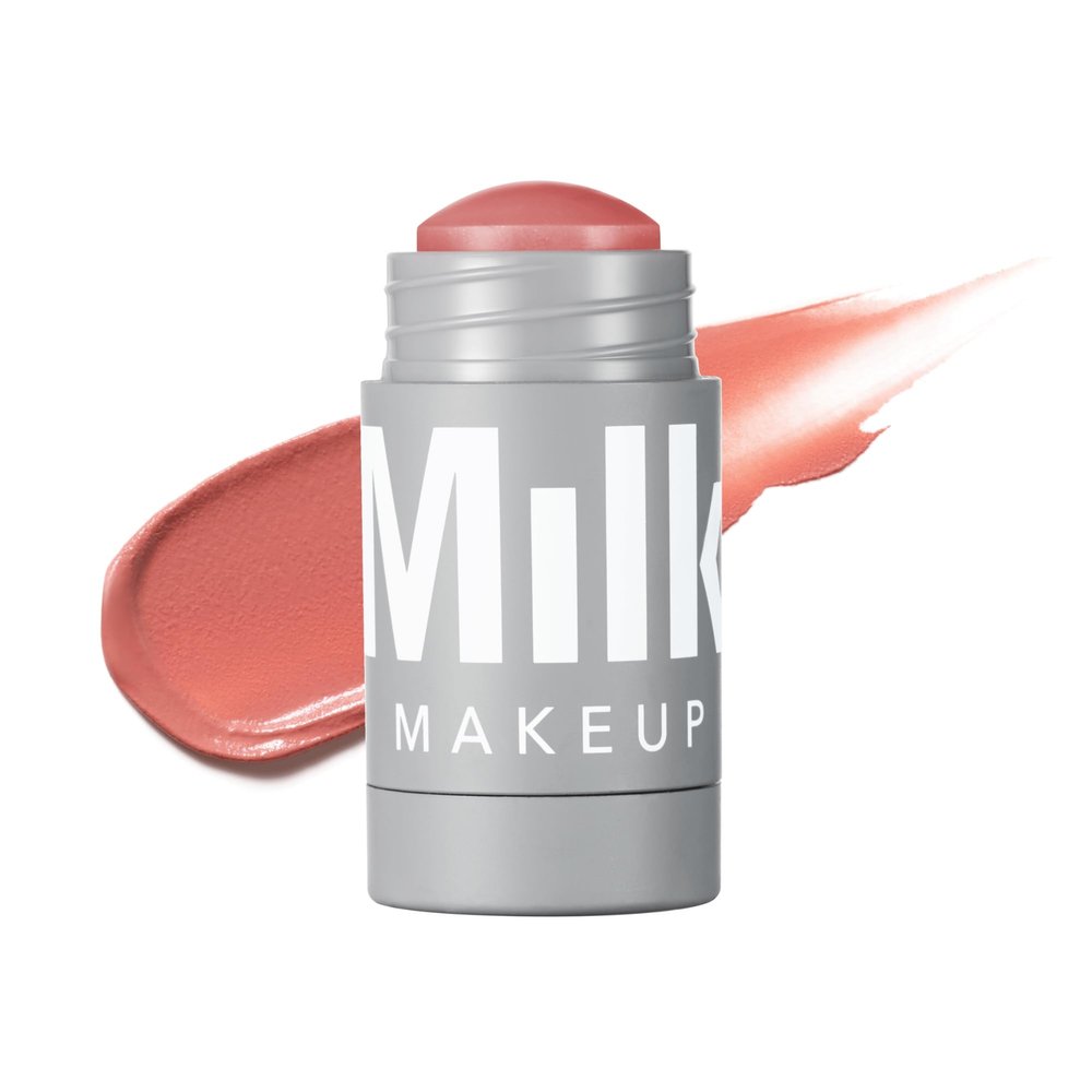 Milk Makeup Lip + Cheek Stick Buildable Cream Blush + Lip Color w/Hydrating Mango Butter + Avocado Oil for a Natural Flush Long-Lasting, Multiuse, Vegan Formula Werk (Dusty Rose), 0.21 oz