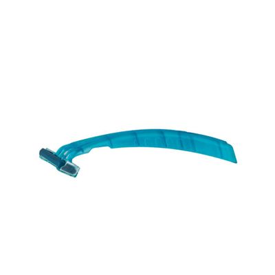Dukal Dawn Mist Triple Play Facial Razor, Teal Handle with Clear Plastic Guard, Pack of 500