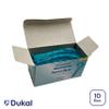 Dukal Dawn Mist Triple Play Facial Razor, Teal Handle with Clear Plastic Guard, Pack of 500 view 2