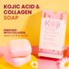 Koji White Kojic Acid & Collagen Skin Brightening Soap for Face & Natural Glowing Skin - Moisturizer, Body Cleansing Bar, Reduce the Appearance of Wrinkles, Vegan, Paraben-Free, 2.82 oz (2 Bars) view 2