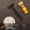 WEISHI Butterfly Open Double Edge Safety Razor Nostalgic Adjustable Matte Black view 4