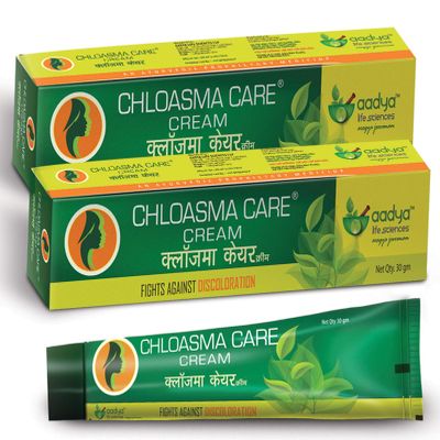 AADYA LIFE Chloasma Care Cream for Hyper pigmentation, Stretch marks, Blemishes, 30g (Pack of 2)