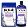 Dr. Teal's Epsom Salt Soaking Solution and Foaming Bath with Pure Epsom Salt Combo Pack, Lavender view 1