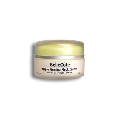 BelleCte Paris Triple Firming Neck Sculpting Cream - Extra Bare Minerals Marine Collagen Tightening Peptide Cream for Double Chin, Dcollete & Neckline keep Skin Taut & Firm