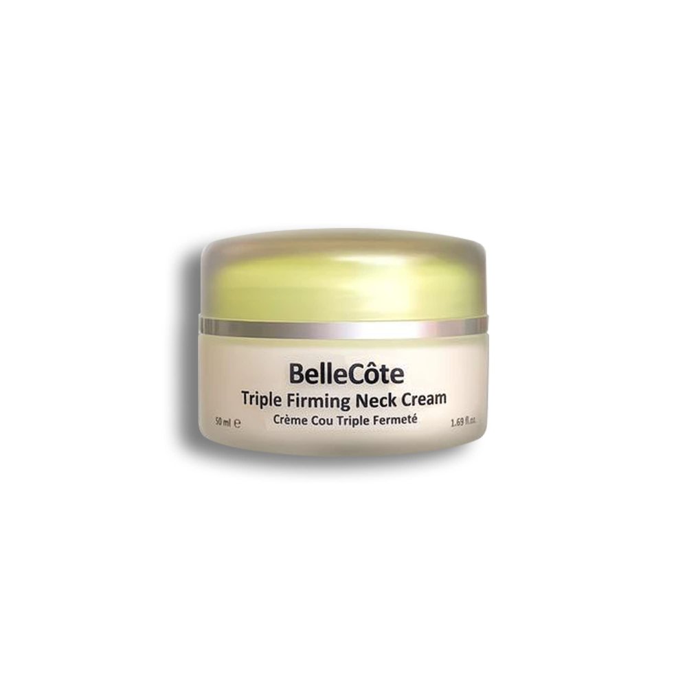 BelleCte Paris Triple Firming Neck Sculpting Cream - Extra Bare Minerals Marine Collagen Tightening Peptide Cream for Double Chin, Dcollete & Neckline keep Skin Taut & Firm