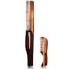 Kent 20T Handmade Fine Tooth Folding Comb with Hand Made 81T Mini Pocket Comb for Beards and Mustache - Beard Growth/Fine Tooth - Beard Straightener for Mens Grooming Kit view 1