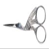 Diane Stork Scissors for Eyebrows, Silver, 3.75 view 2