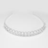 Wedding Bridal Tiara Headband Silver Rhinestones and Clear Crystals view 3