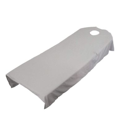 Beauty Massage Treatment Soft Sheets Spa Massage Treatment Table Bed Cover with Hole (Gray)